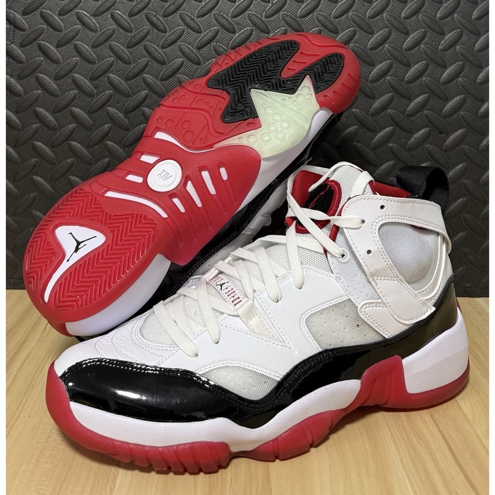 Nike Air Jordan Jumpman Two Trey Shoes White Black Red DO1925-106 Mens Size 11.5